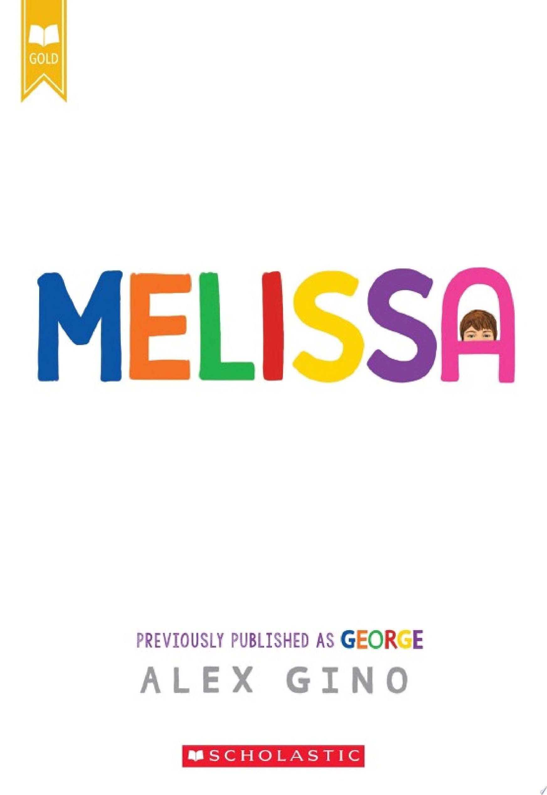 Image for "Melissa (formerly published as GEORGE)"