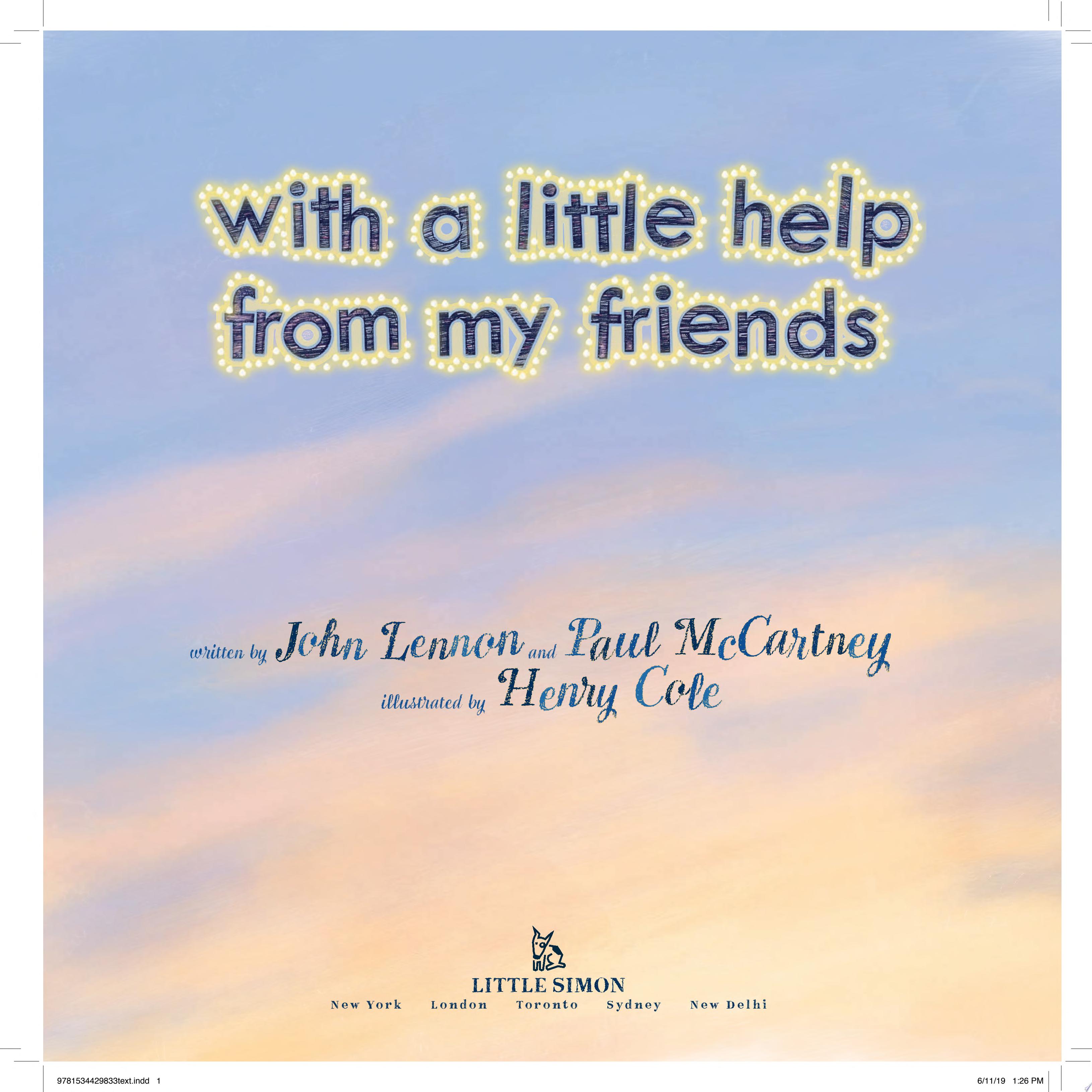 Image for "With a Little Help from My Friends"